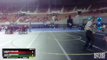 D3-138 lbs Cons. Round 2 - Logan Haviland, Dysart vs Alex Hernandez, Deer Valley