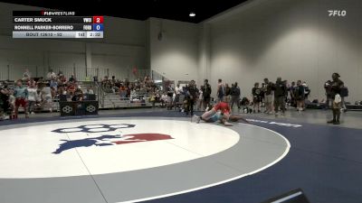 92 lbs Champ. Round 1 - Carter Smuck, Viking Wrestling Club (IA) vs Ronnell Parker-Borrero, FordDynastyWrestlingClub
