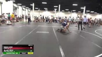 126 lbs Round 7 (8 Team) - Blase Mele, Iron Horse Blue vs Sean Love, Diablo WC