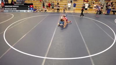 144 lbs Cons. Round 4 - Jonathan Kopcio, IL vs Nicholas Wise, IA