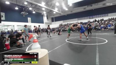 285 lbs Cons. Semi - Benjamin Escobedo, Los Altos HS vs Ricardo Gonzalez, Moorpark Wrestling Club