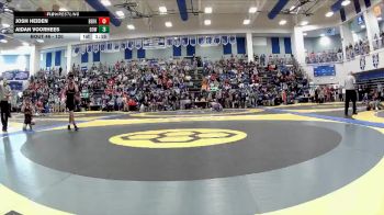 120 lbs Champ. Round 1 - Aidan Voorhees, Dowagiac vs Josh Heiden, Berkshire