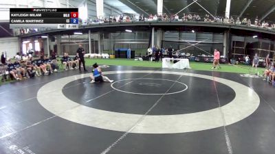 110 lbs Kayleigh Milam, Missouri Red vs Camila Martinez, Kansas