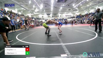 96 lbs Quarterfinal - Jamison Hughes, R.A.W. vs Jacob Meshaya, Mcalester Youth Wrestling