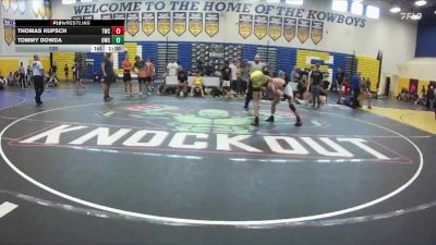 120 lbs Round 1 (8 Team) - Tommy Dowda, Oviedo WC vs Thomas Kupsch, Talon WC