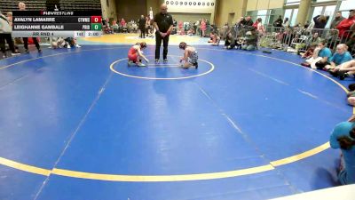 65 lbs Rr Rnd 4 - Avalyn Lamarre, CT Whale Girls vs LeighAnne Gambale, Pride Girls