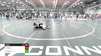 106 lbs Consi Of 64 #1 - Nikolas Mzyk, NJ vs Zander Martin, OH