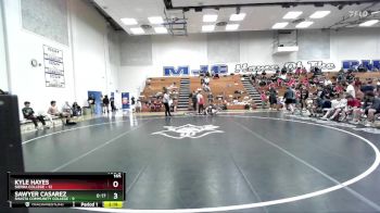 165 lbs Round 1 (16 Team) - Kyle Hayes, Sierra College vs Sawyer Casarez, Shasta Community College