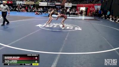 120G Cons. Round 2 - Taiya Larsen, Colony High School vs Summer Boling, Ketchikan High School