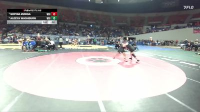 6A/5A Girls 190 Cons. Round 2 - Aleeya Washburn, West Salem Girls vs Sophia Zuniga, West Salem Girls