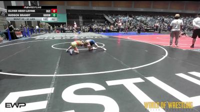 61 lbs Consi Of 16 #2 - Oliver Heist-Levine, Bozeman Wrestling Club vs Hudson Brandt, Fallon Outlaws Wrestling Club