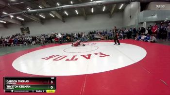 144 lbs Champ. Round 1 - Tryston Keilman, Doherty vs Carson Thomas, Centaurus