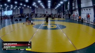 60 lbs Rd# 8- 12:30pm Saturday Final Pool - Gunnar Landis, PA Silver vs Lane McClintock, Iowa Black