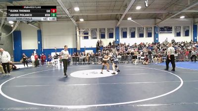 138 lbs Semifinal - Elena Thomas, Carver vs Asher Polanco, Methuen