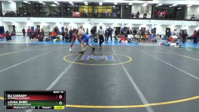 174 lbs Semifinal - Eli Cassady, Otterbein University vs Louka Babic, Case Western Reserve