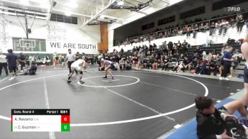 132 lbs Cons. Round 4 - Chris Guzman, Laguna Hills vs Alejandro Navarro, St. John Bosco