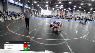 220 lbs Rr Rnd 1 - Abe Keep, Camp Reynolds Wrestling Club vs Logan Reiner, Mayo Quanchi