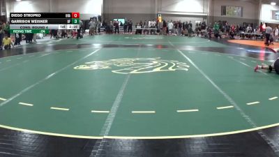 141 lbs Cons. Round 4 - Garrison Weisner, Unattached vs Diego Stropko, Unattached