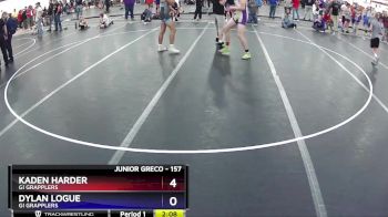 157 lbs Cons. Round 3 - Kaden Harder, GI Grapplers vs Dylan Logue, GI Grapplers