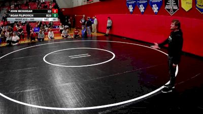 160 lbs Cons. Semi - Noah Filipovich, Marion Center Area Hs vs John McGuigan, North East Hs