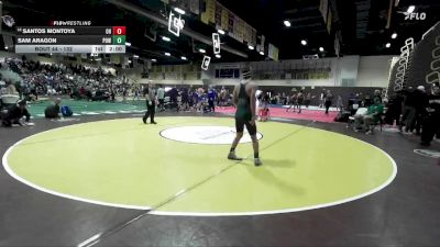 132 lbs Champ. Round 1 - Sam Aragon, Poway vs Santos Montoya, Oak Hills