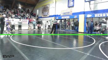 45 lbs Quarterfinal - Aspen Demmitt, Henryetta Knights Wrestling Club vs Duke Hawkins, Checotah Matcats