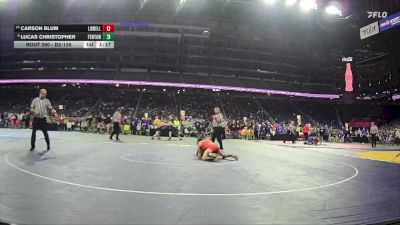 D2-126 lbs Semifinal - Lucas Christopher, Fenton vs Carson Blum, Lowell