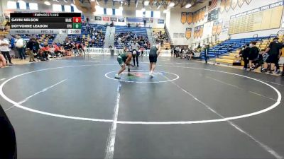 175 lbs Quarterfinals (8 Team) - Doyvonne Leadon, Flagler Palm Coast vs Gavin Nelson, Hagerty