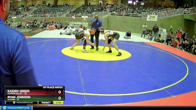 172 lbs Finals (8 Team) - Ryan Johnson, Culver vs Kaiden Green, Illinois Valley