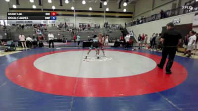 132 lbs Consolation - Grant Lee, South Effingham Mustang Wrestling Club vs Donald Alicea, Compound Wrestling