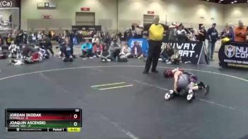 56 lbs Round 3 (4 Team) - Joaquin Ascensio, Cardiac Kids vs Jordan Skodak, MI Pitbulls