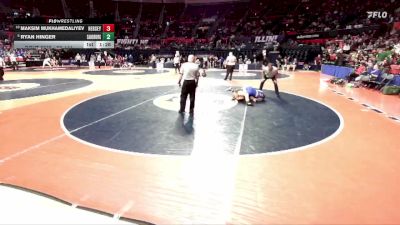 3A 144 lbs Cons. Semi - Ryan Hinger, Orland Park (Sandburg) vs Maksim Mukhamedaliyev, Arlington Heights (Hersey)