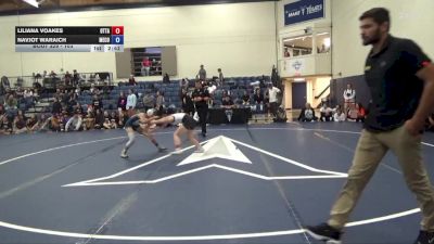 103 lbs 3rd Place Match - Navjot Waraich, Menlo College vs Liliana Voakes, Ottawa University