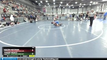 130 lbs Cons. Semi - Parker Pruett, Team Bucs - North Bend Wrestling Club vs Kolten Heitzman, Grangeville Youth Wrestling Club