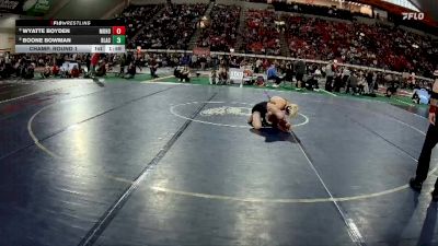 5A 138 lbs Champ. Round 1 - Wyatte Boyden, Mountain Home vs Boone Bowman, Blackfoot