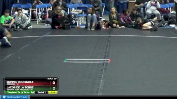 110 lbs Round 5 (8 Team) - Ronnie Rodriguez, Rednose vs Jacob De La Torre, Virginia Team Predator