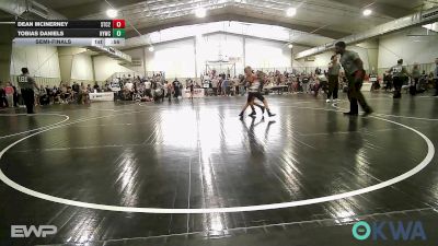 58 lbs Semifinal - Dean McInerney, Sallisaw Takedown Club 2 vs Tobias Daniels, Hilldale Youth Wrestling Club