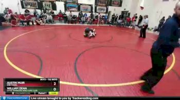 132 Boys Quarterfinal - Austin Muir, Erie Tigers vs William Dean, Little Warriors Wrestling Club