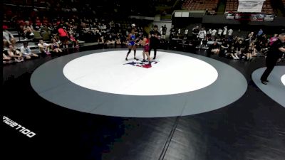 140 lbs Gianelin Trejo, MDWA - Mount Diablo Wrestling Association vs Emelia Owsiany, CMWA - Coastal Mountain Wrestling Association