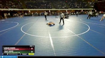 74 lbs Cons. Semi - Logan Oakes, Sebolt Wrestling Academy vs Troy Davis, Powerhouse Wrestling Club