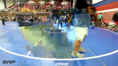 195 lbs Quarterfinal - Max Stricklin, Pryor Tigers Wrestling vs Hunter Keith, Glenpool