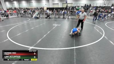 58 lbs Quarterfinal - Dominic Moc, Florida vs Lane McClintock, Sebolt Wrestling Academy
