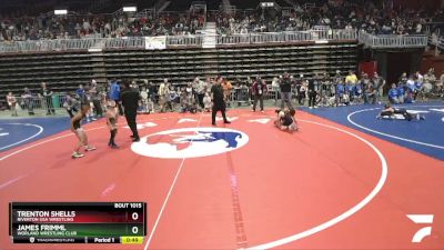 67 lbs Champ. Round 1 - James Frimml, Worland Wrestling Club vs Trenton Shells, Riverton USA Wrestling