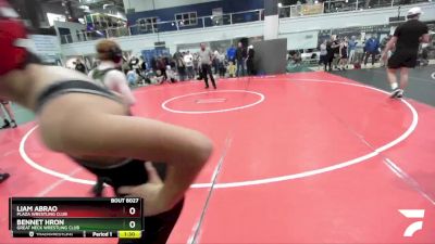 106 lbs Cons. Round 2 - Bennet Hron, Great Neck Wrestling Club vs Liam Abrao, Plaza Wrestling Club