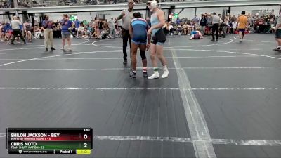 120 lbs Round 1 (8 Team) - Chris Noto, Team Shutt Nation vs Shiloh Jackson - Bey, Whitted Trained Legacy
