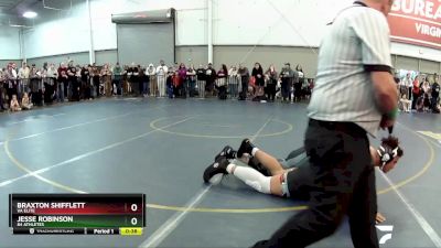 250 lbs Quarterfinal - Braxton Shifflett, VA Elite vs Jesse Robinson, 84 Athletes