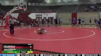 106 lbs Quarterfinal - Cas Crevello, Bloomington North vs Liam Curfman, Columbus North