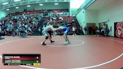 165 lbs Cons. Round 1 - Preston Bogel, Mentor vs Caden Krueger, Detroit Catholic Central