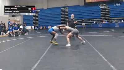 124 lbs Cons. Round 2 - Rihanna Loomis, Allen vs Chloe Parets, Huntingdon