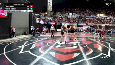A - 285 lbs 3rd Place Match - Trey Daly, Lockwood (Billings) vs Jesse James, Hamilton